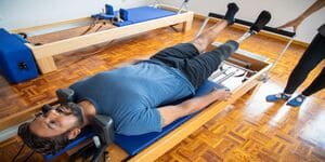 Reabilitação através do pilates no estúdio Flávia Lage no Cariru em Ipatinga